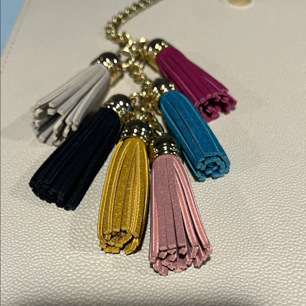 Keychain purse chain purse charm Multicolor Tassel Keychain